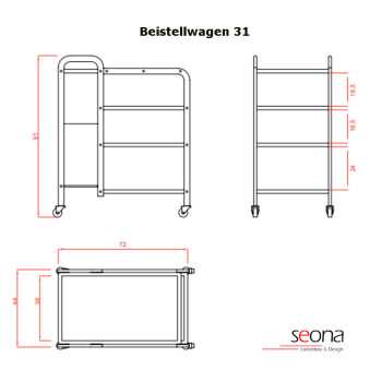 weelko beauty trolley mobile