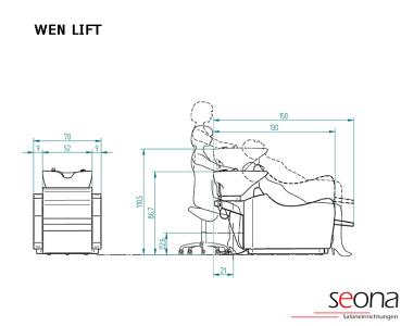 waschsessel wen lift