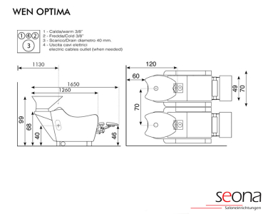 Waschsessel WEN OPTIMA *synchron* (mit Kordel)